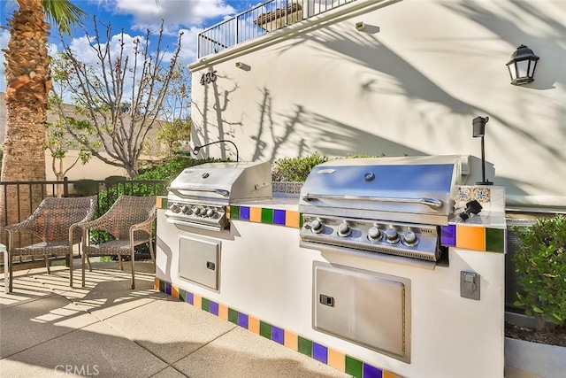 view of patio / terrace featuring grilling area and area for grilling