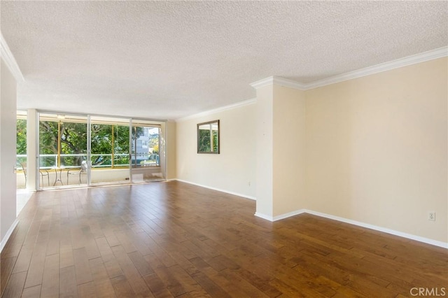 32709 Seagate Dr Unit 108, Rancho Palos Verdes, CA 90275 - spare room featuring crown molding, a textured ceiling, and baseboards