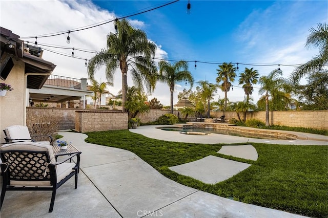5444 Pine Ave, Chino Hills, CA 91709 - view of yard featuring a patio area and a balcony
