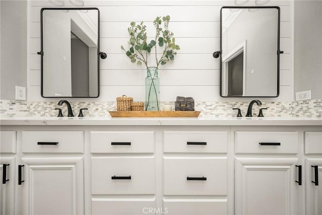 5444 Pine Ave, Chino Hills, CA 91709 - full bathroom featuring tasteful backsplash and double vanity