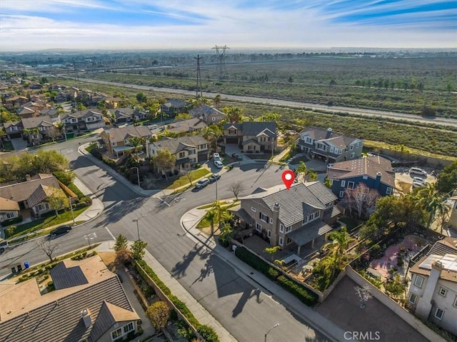 drone / aerial view featuring a residential view