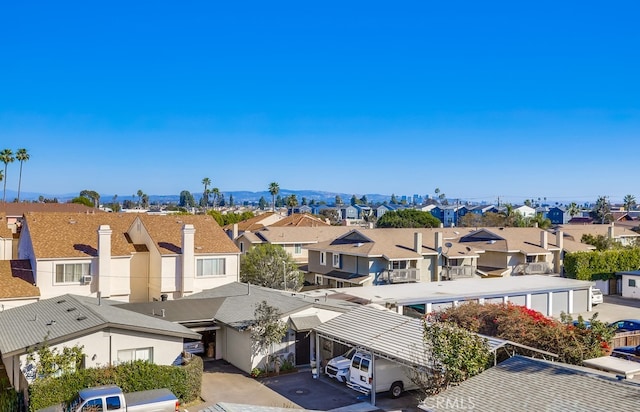 aerial view featuring a residential view