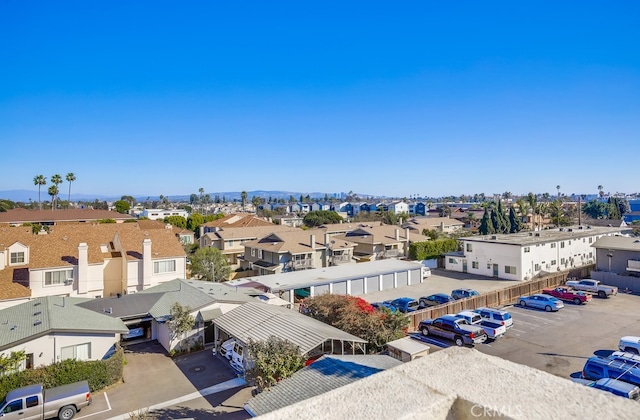 drone / aerial view with a residential view