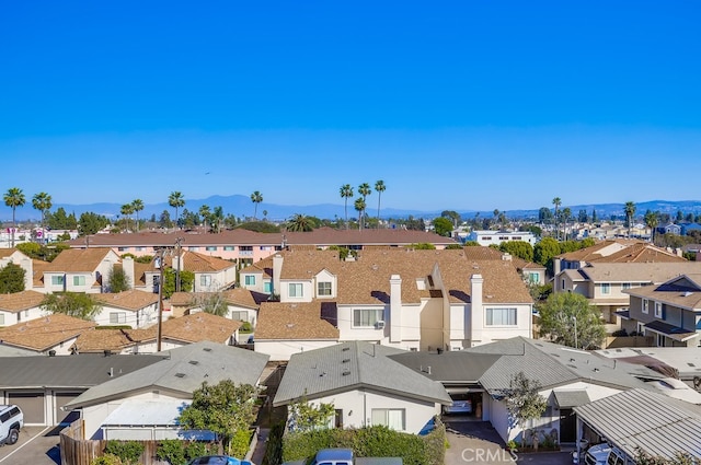 drone / aerial view with a residential view