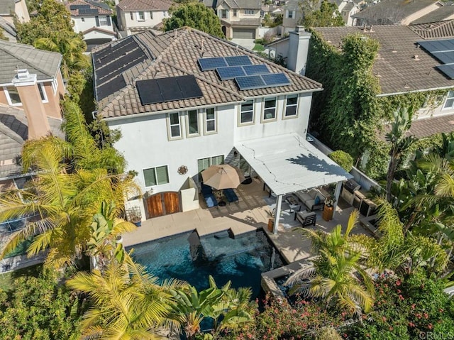 birds eye view of property featuring a residential view