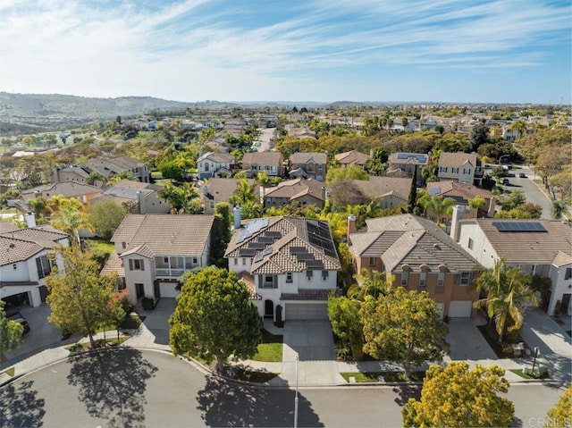 drone / aerial view featuring a residential view