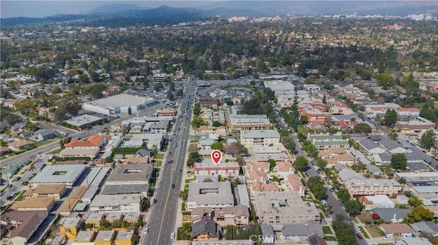 drone / aerial view with a residential view