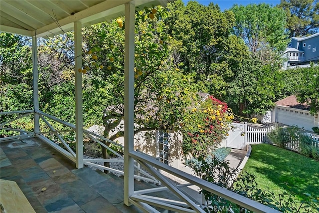 view of balcony