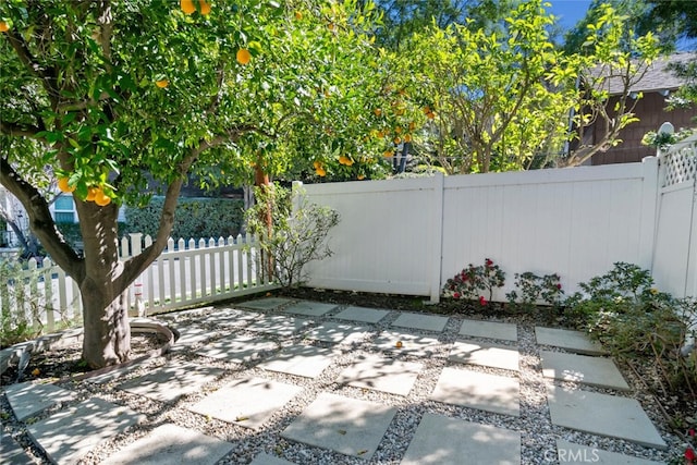 view of patio / terrace featuring a fenced backyard