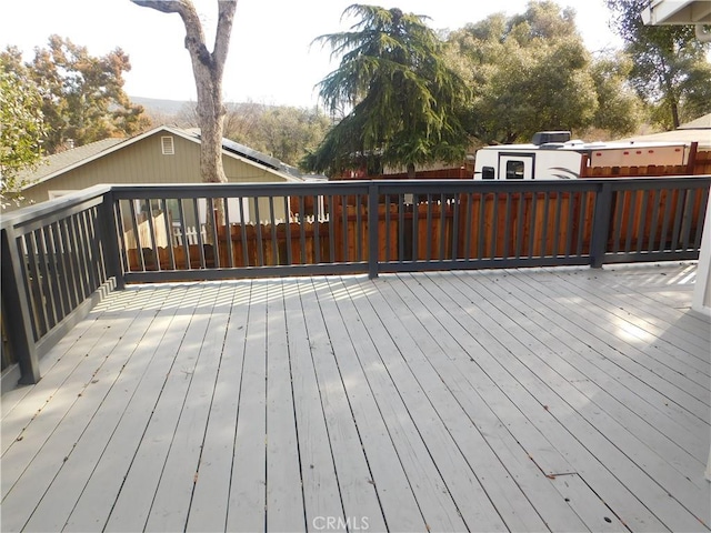14370 Ridge Rd, Clearlake, CA 95422 - view of wooden deck