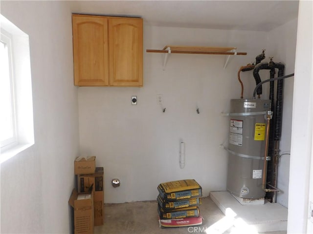 14370 Ridge Rd, Clearlake, CA 95422 - utility room featuring water heater