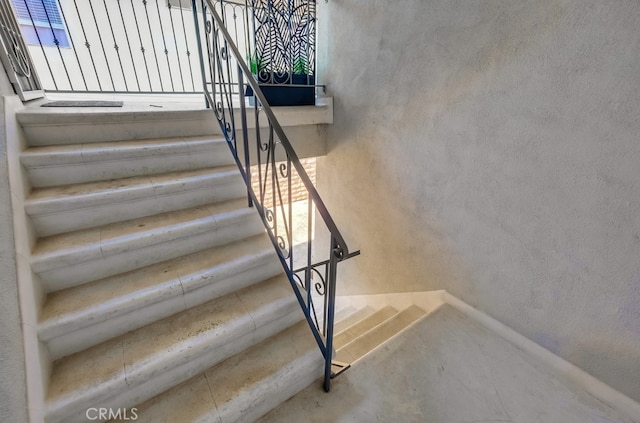 view of stairs