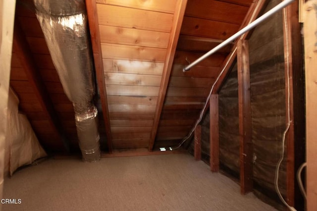 view of attic