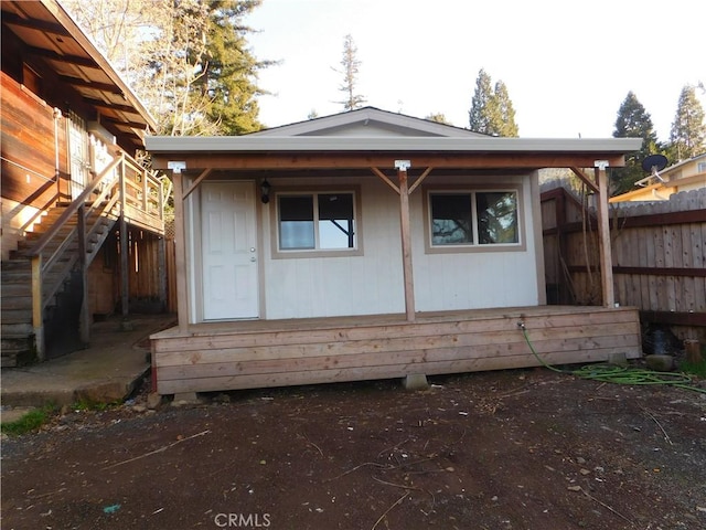 view of outbuilding