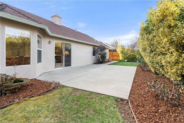 view of patio with fence