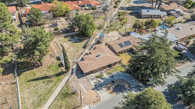 drone / aerial view with a residential view