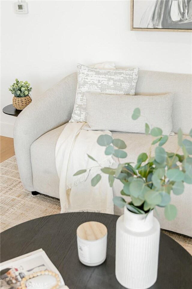 interior space featuring wood finished floors