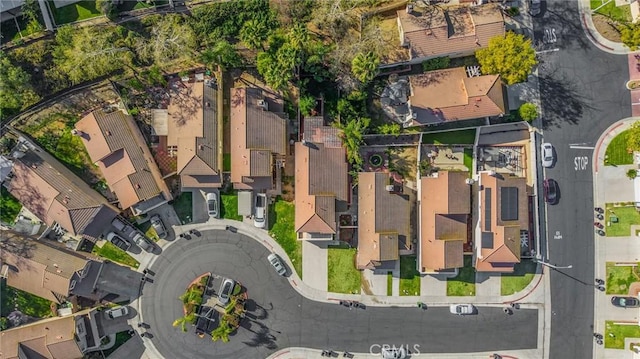 bird's eye view with a residential view