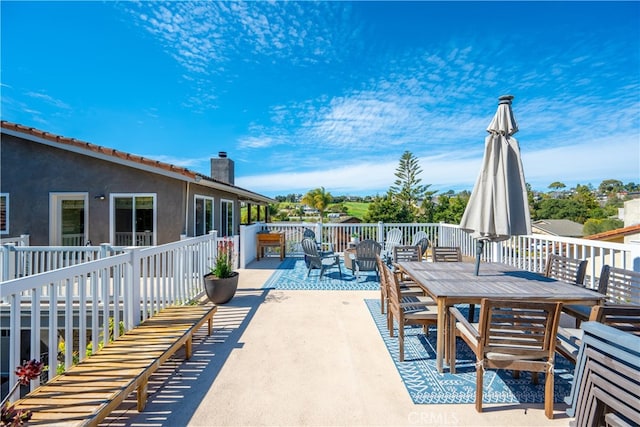 view of patio / terrace with outdoor dining space