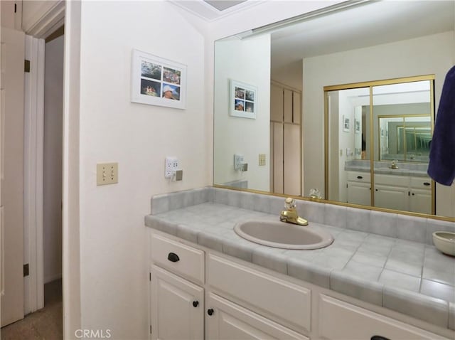 bathroom featuring vanity