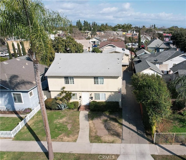 birds eye view of property featuring a residential view