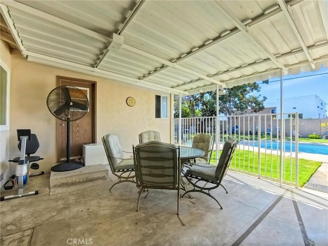 view of sunroom