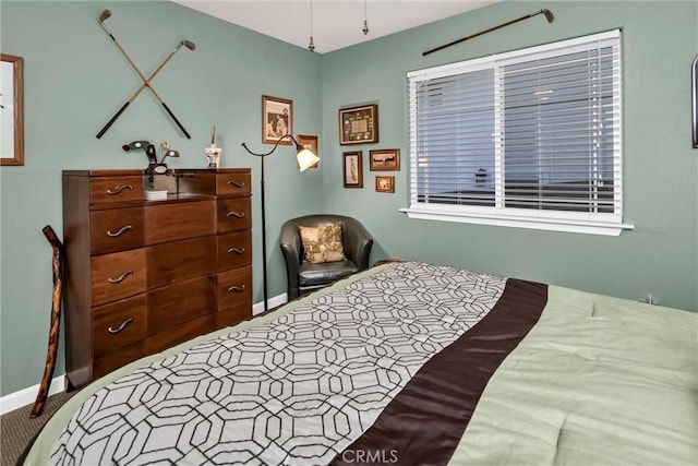 bedroom with baseboards