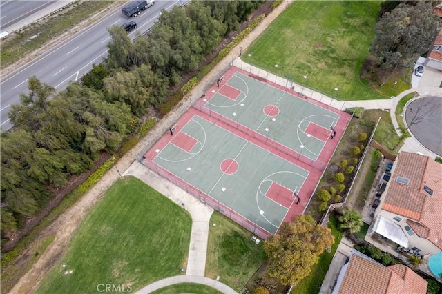 view of sport court with community basketball court