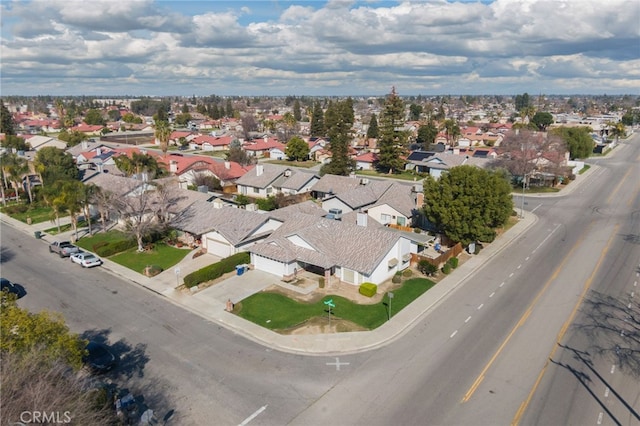 bird's eye view with a residential view