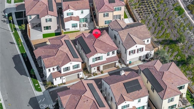 bird's eye view featuring a residential view