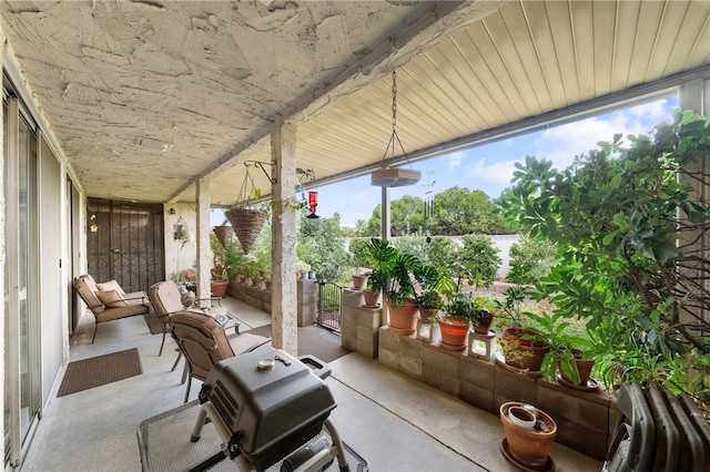 view of sunroom / solarium