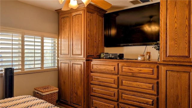 bedroom featuring visible vents