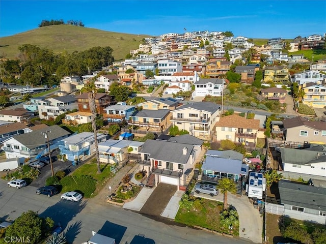 aerial view featuring a residential view