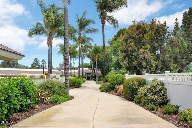 surrounding community featuring fence