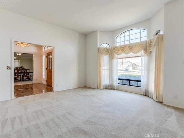 empty room featuring carpet floors