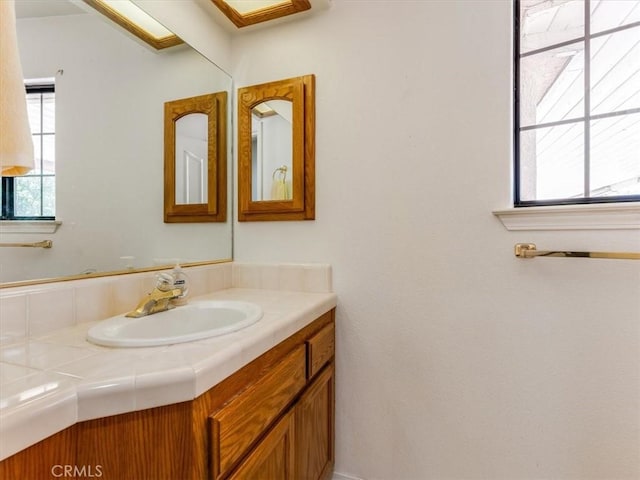 bathroom featuring vanity