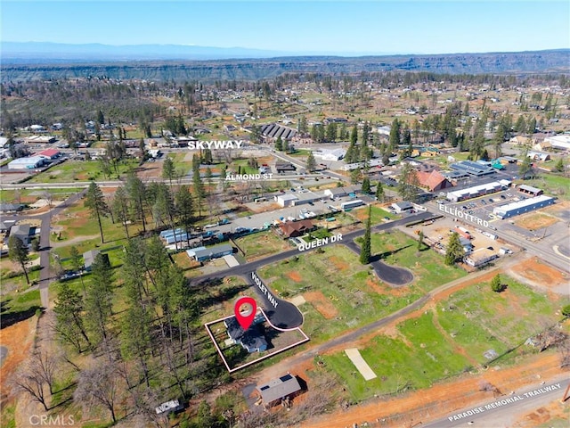 drone / aerial view with a residential view