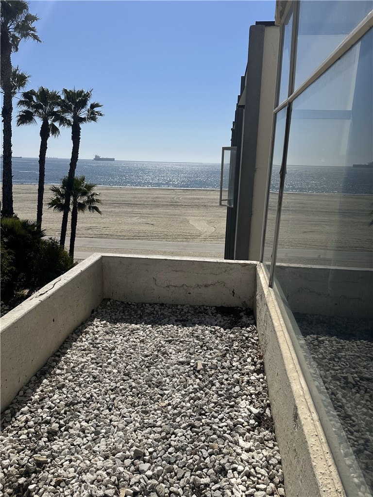 water view with a view of the beach