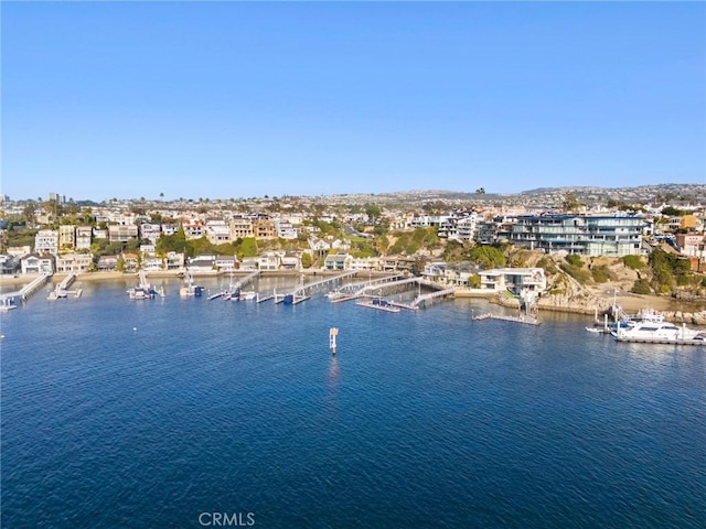 115 Bayside Pl Unit 115, Corona Del Mar, CA 92625 - bird's eye view featuring a water view
