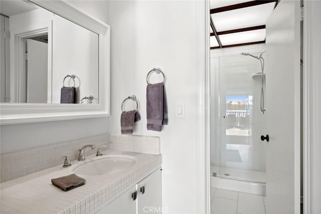 115 Bayside Pl Unit 115, Corona Del Mar, CA 92625 - bathroom with a shower stall and vanity