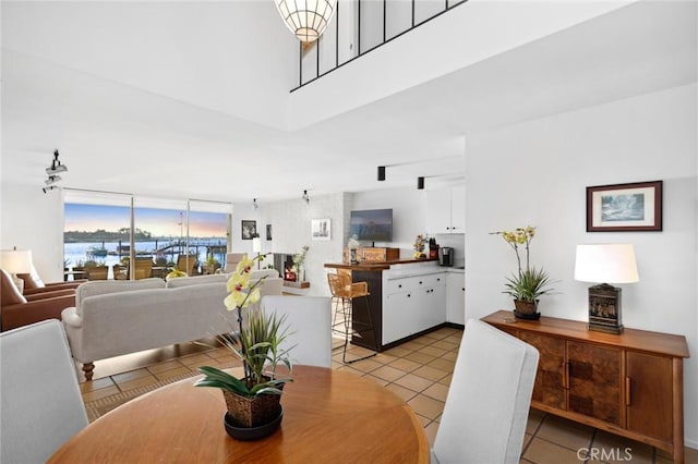115 Bayside Pl Unit 115, Corona Del Mar, CA 92625 - dining area with light tile patterned floors