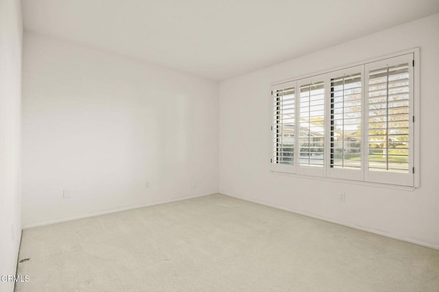 empty room with light carpet