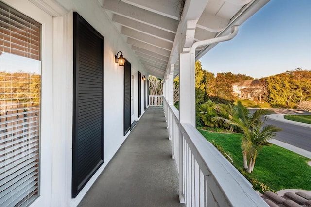 view of balcony