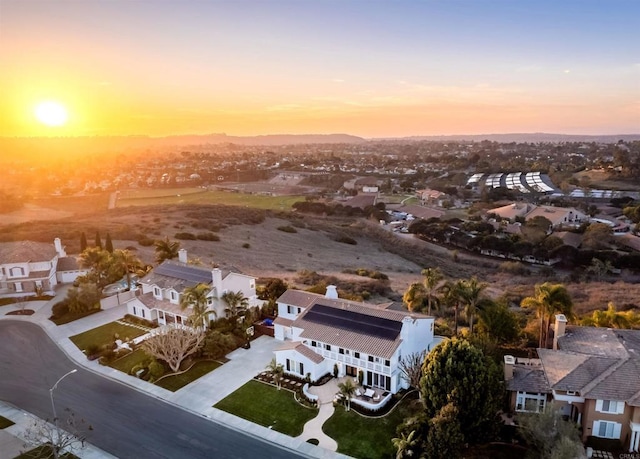 drone / aerial view featuring a residential view