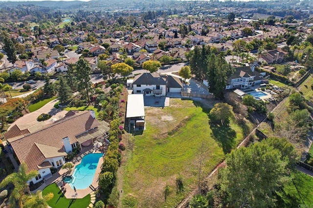 birds eye view of property featuring a residential view