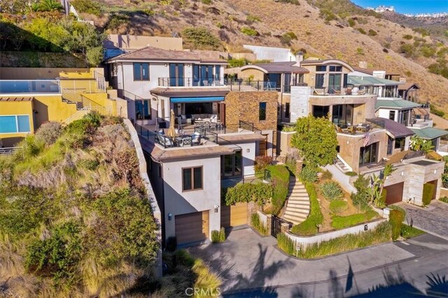 31422 Ceanothus Dr, Laguna Beach, CA 92651 - aerial view of residential area featuring a mountain backdrop