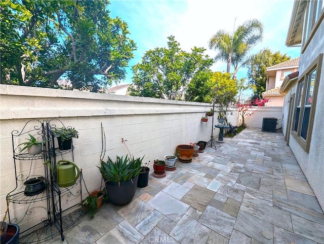 view of patio / terrace featuring a fenced backyard