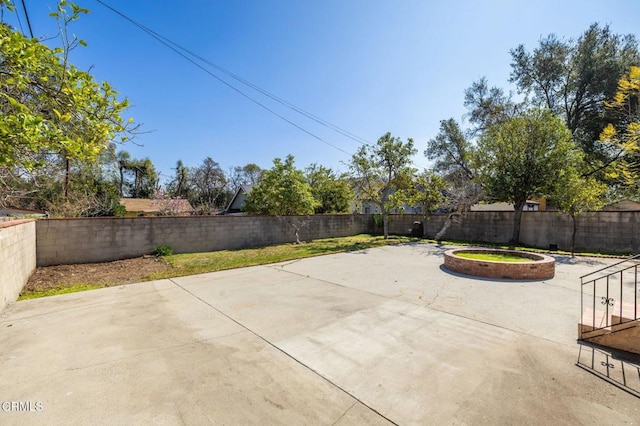 view of patio / terrace with a fenced backyard