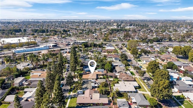 aerial view featuring a residential view