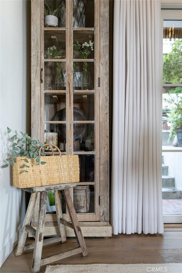 room details featuring wood finished floors
